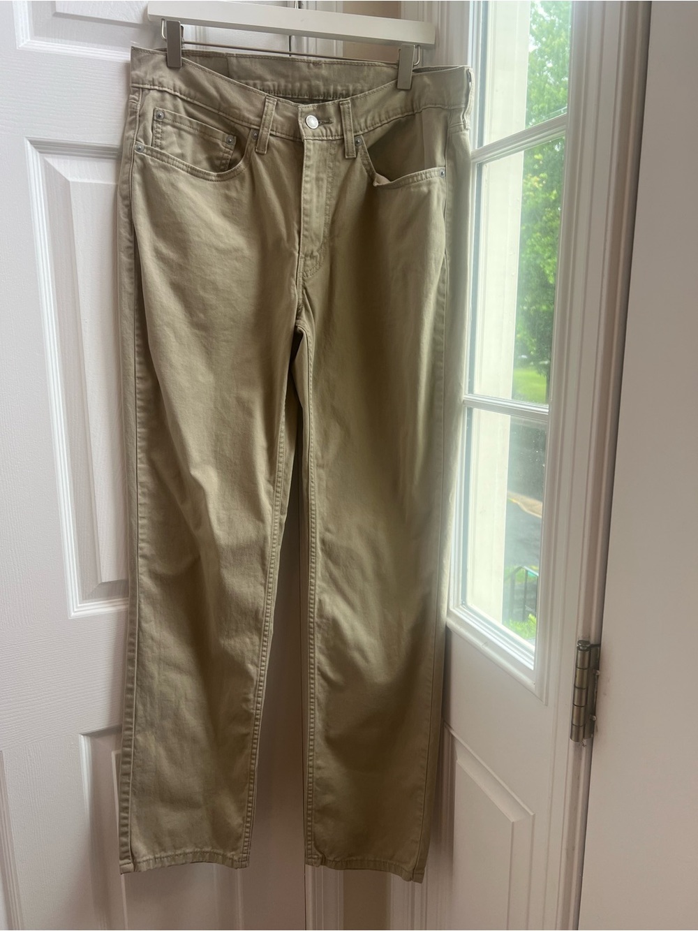 Levi’s 514 Straight Fit Khaki Jeans Men’s 34x34 Tan Beige Classic Casual Pants